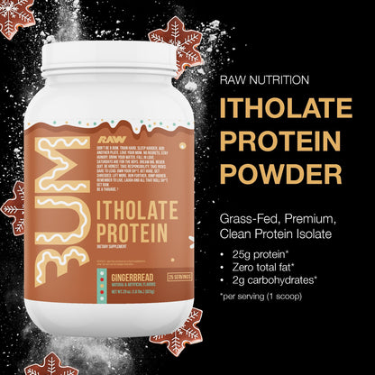 RAW Whey Isolate Protein Powder, Gingerbread (CBUM Itholate Protein) - 100% Grass RAWBuy Supplements Australia