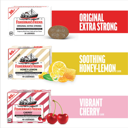 Fisherman's Friend Original Extra Strong Cough Lozenges (38 Drops x 6-Pack), 10mg Natural Menthol, Cooling Relief from Sore Throat, Persistent Cough & Everyday Irritation, Vegan & Gluten-Free Fisherman's Friend buy supplements Au