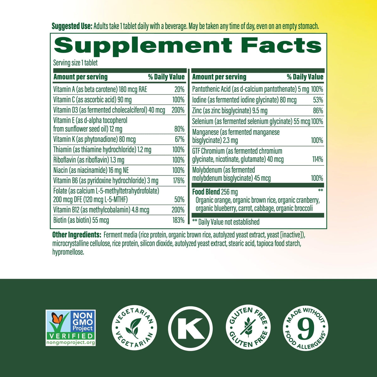 MegaFood Multivitamin for Women 55+ One Daily Womens Multivitamin with Vitamin D3, C, Zinc & Bioavailable Vitamin B12 & Folate MegaFoodBuy Supplements Australia