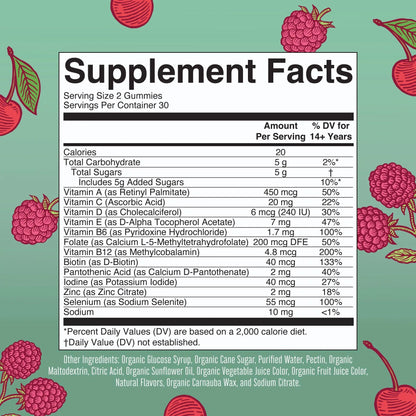 MaryRuth's Multivitamin Gummies for Women (Cherry & Raspberry) & Iron Liquid Supplement (Berry) | Clean Label Project Verified MARYRUTH'S