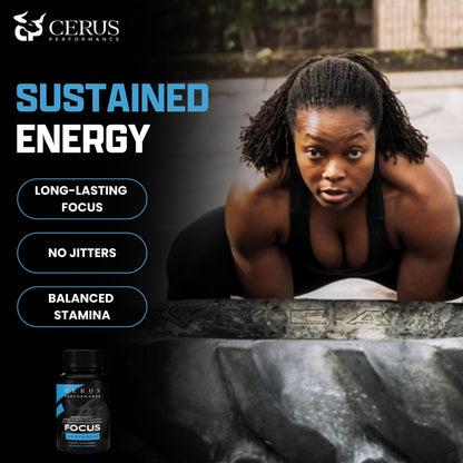 Cerus Performance Focus Nootropic Supplement - Enhances Mental Clarity, Boosts Memory & Cognitive Function, Improves Alertness - Ideal for Athletes & Fitness Enthusiasts - 60 Capsules CerusBuy Supplements Australia