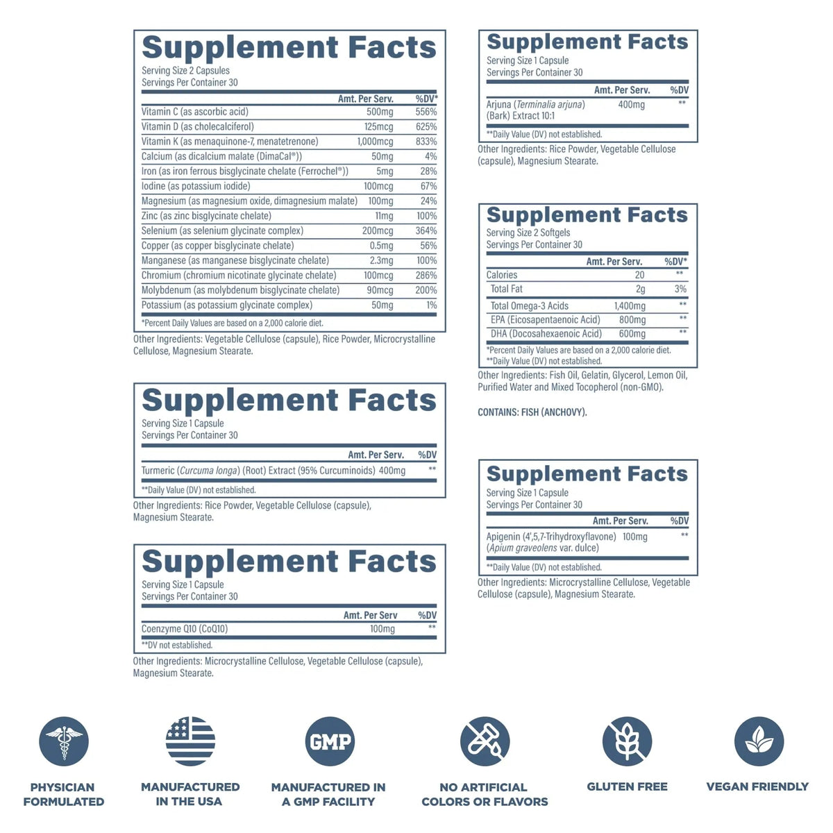 Revive MD Essential Vitamin Packs for Men & Women – Daily Multivitamin Packets with Arjuna & Turmeric Extract – Supports Heart, Joint & Organ Health Revive
