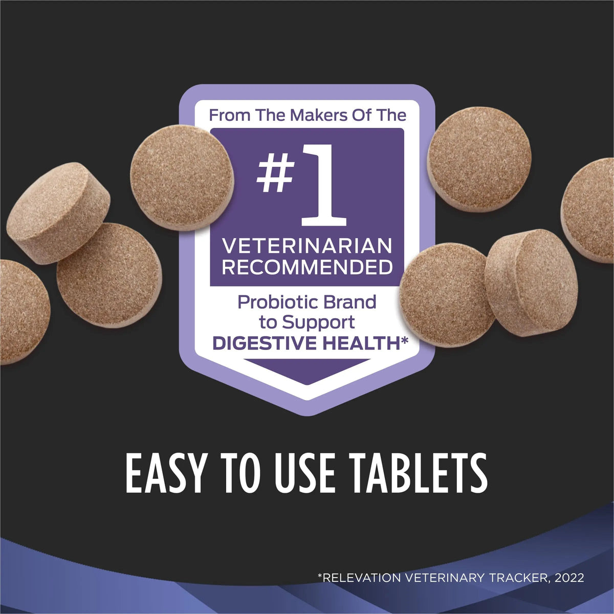 Purina Pro Plan Veterinary Supplements FortiFlora Daily Probiotics for Dogs Chewable Tablets for Digestive Gut Health and Diarrhea - 90 ct. Canister Pro Plan Veterinary DietsBuy Supplements Australia