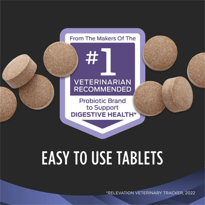 Purina Pro Plan Veterinary Supplements FortiFlora Daily Probiotics for Dogs Chewable Tablets for Digestive Gut Health and Diarrhea - 90 ct. Canister Pro Plan Veterinary DietsBuy Supplements Australia