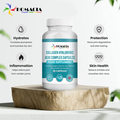 Homacia’s Collagen Capsules | Marine Collagen with Hyaluronic Acid | Pure Collagen Supplements for Women HOMACIA Quality That You loveBuy Supplements Australia