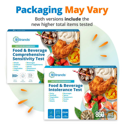 5Strands Food & Beverage Intolerance Test for Adults & Kids, 868 Items Tested, at-Home Sensitivity Testing, Hair Analysis, Gut Health Test, Results in 4 Days 5StrandsBuy Supplements Australia
