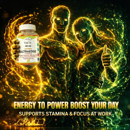 VAITE UltraEdge Herbal Complex Gummies – Tribulus Terrestris 1500mg, DHEA 100mg, Yohimbine HCl 20mg, Pygeum 200mg, Plant-Based Blend, 60 Vegan Gummies, Non-GMO, Gluten-Free, Adult Supplement VAITEBuy Supplements Australia