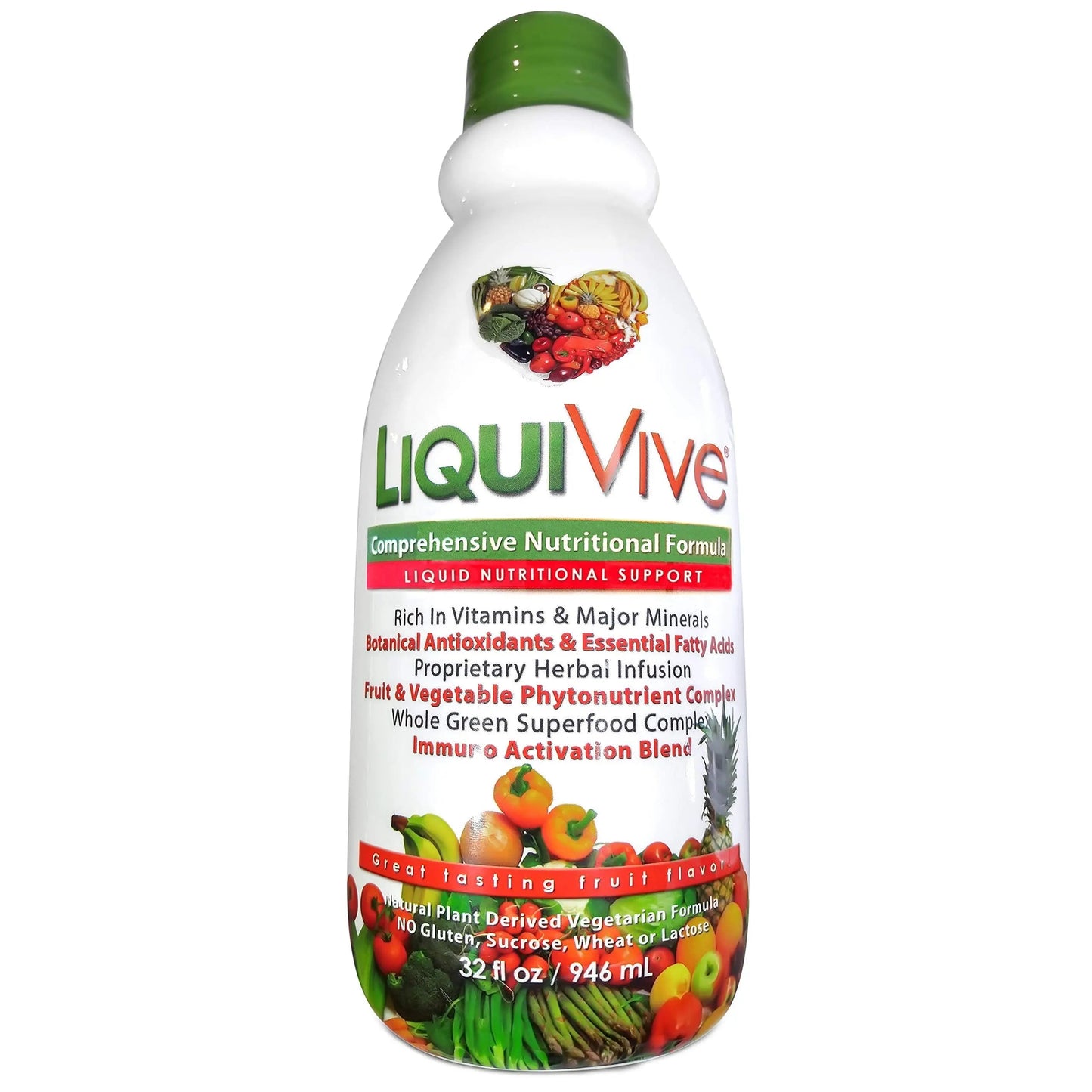 LiquiVive Liquid Vitamins Mega Nutrition | Vegetarian Daily Multivitamin Balance Immune Support Booster Superfood of Nature | Vitamin C D3 A B12 E K | Life Miracle