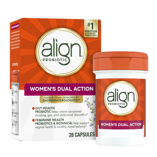 Align Probiotic, Womens Dual Action, Vaginal Probiotics for Women, Womens Probiotic for Vaginal Health Support, with Probiotics for Digestive Health, 28 Probiotic Capsules AlignBuy Supplements Australia