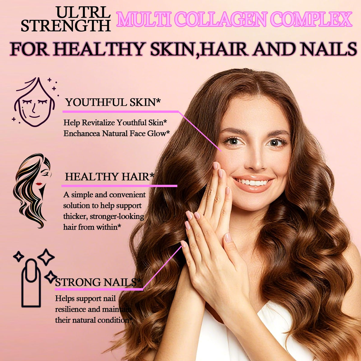 Multi Collagen Peptides Liquid Drops for Women & Men-Type I, II, III, V, X丨Hydrolyzed Collagen Peptides, Collagen Proteins W. Hyaluronic Acid, Biotin & Vitamin C for Hair Skin & Joint Gut Health GLOVVUUPBuy Supplements Australia