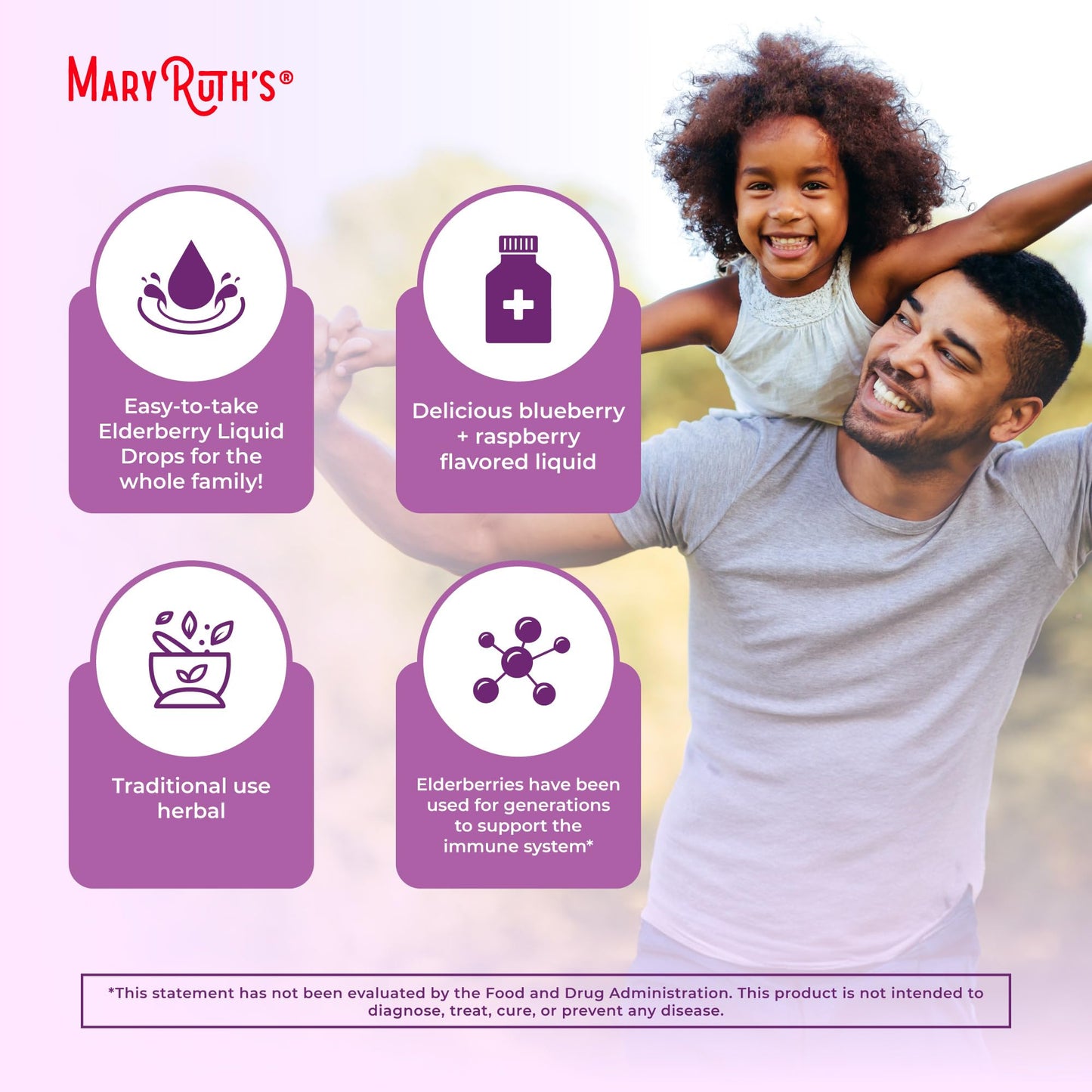 MARYRUTH'S Elderberry Liquid Drops for Adults & Kids | Immune Support | Antioxidant | Overall Wellness | Elder Berry Extract | USDA Organic | Sugar Free | Vegan | Non-GMO | Gluten Free | 1 Fl Oz MARYRUTH'SBuy Supplements Australia