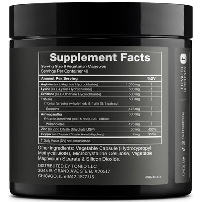 HGH Supplements for Men & Women (240 Count) 3,550mg+ Support Muscle Growth & Healthy Levels of Human Growth Hormone for Men, with High-Purity Arginine, Ornithine, Lysine, Tribulus, and Ashwagandha TQ Toniiq buy supplements Au