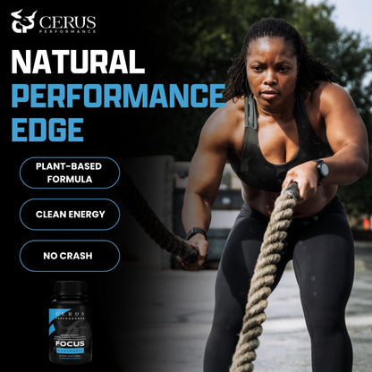 Cerus Performance Focus Nootropic Supplement - Enhances Mental Clarity, Boosts Memory & Cognitive Function, Improves Alertness - Ideal for Athletes & Fitness Enthusiasts - 60 Capsules CerusBuy Supplements Australia