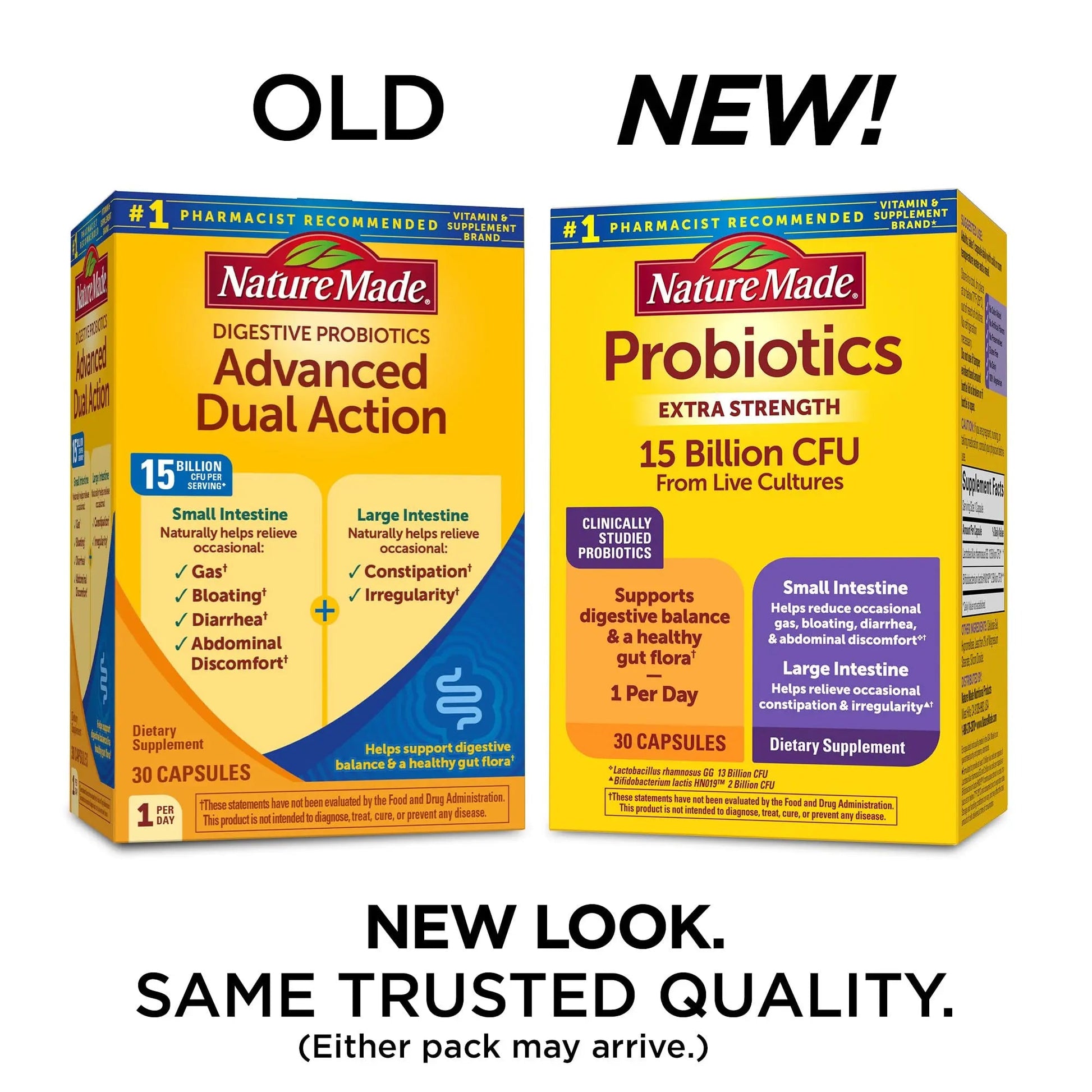 Nature Made Probiotics for Digestive Health Extra Strength 15 Billion CFU from Live Cultures, Probiotics for Women and Men, 30 Probiotic Capsules, 30 Day Supply Nature MadeBuy Supplements Australia