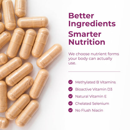 Methylated Multivitamin for Women w/Bioavailable Vitamins, Chelated Minerals, Vitamin D, B12, C, A & Zinc for Energy, Focus and Immune Health Vimerson HealthBuy Supplements Australia