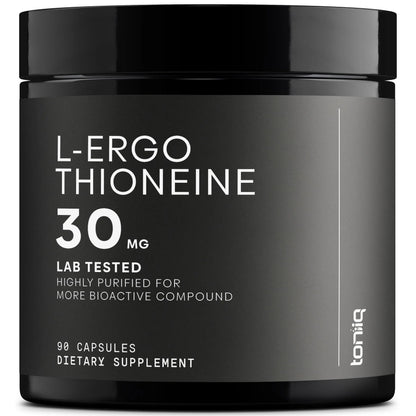 Ergothioneine with Clinically Studied MitoPrime® - High Potency 30mg with 98% Purity - Fermentation-Based L Ergothioneine Supplement - Longevity and Immune Support - Third-Party Tested, 90 Capsules Toniiq buy supplements Au
