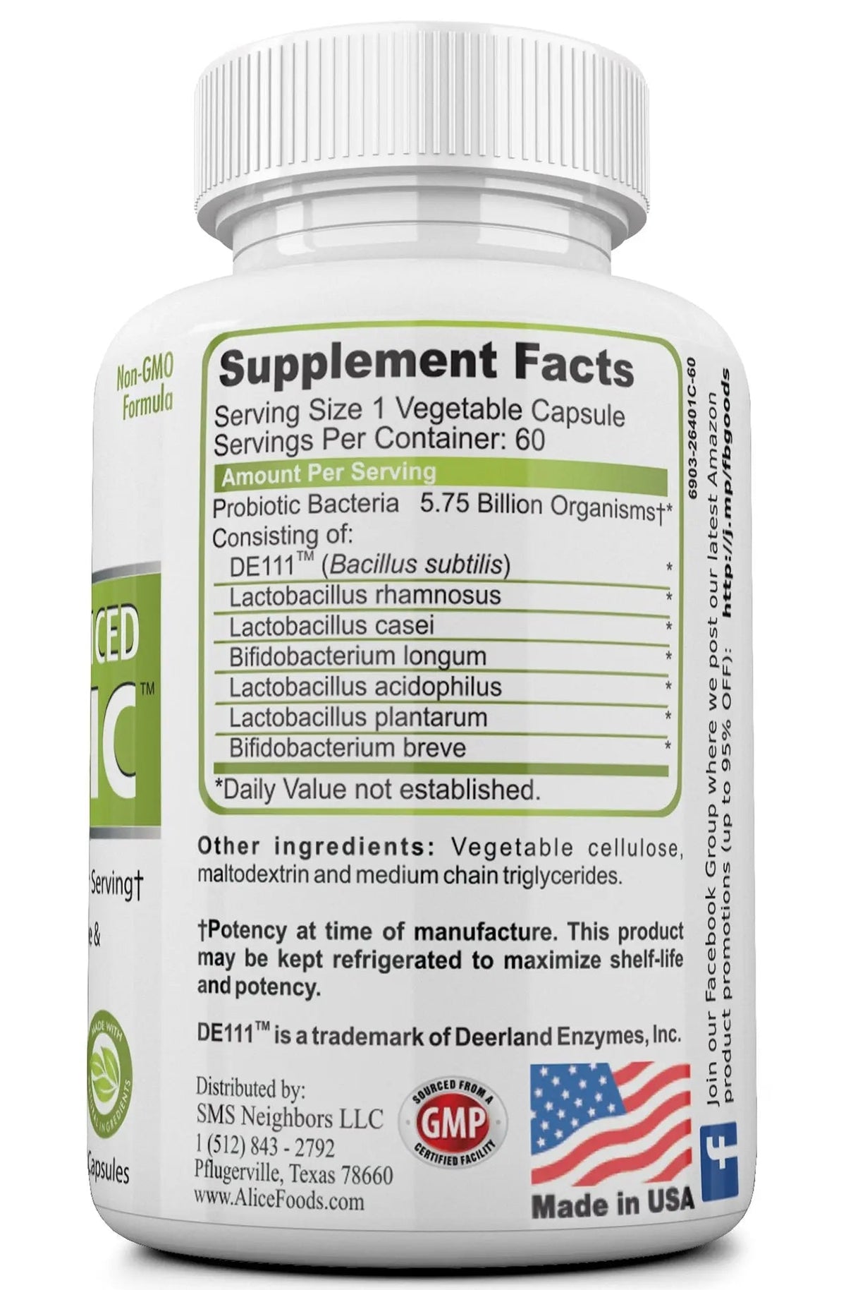 Fast Natural Bloating Relief - Bifidus Best Advanced Probiotic 60 Day + Kombucha Guide - Premium Probiotics for Men and Women - for Intestinal Problems, Bloating, Diarrhea, Gas, Bladder, UTI Alice Foods buy supplements Au