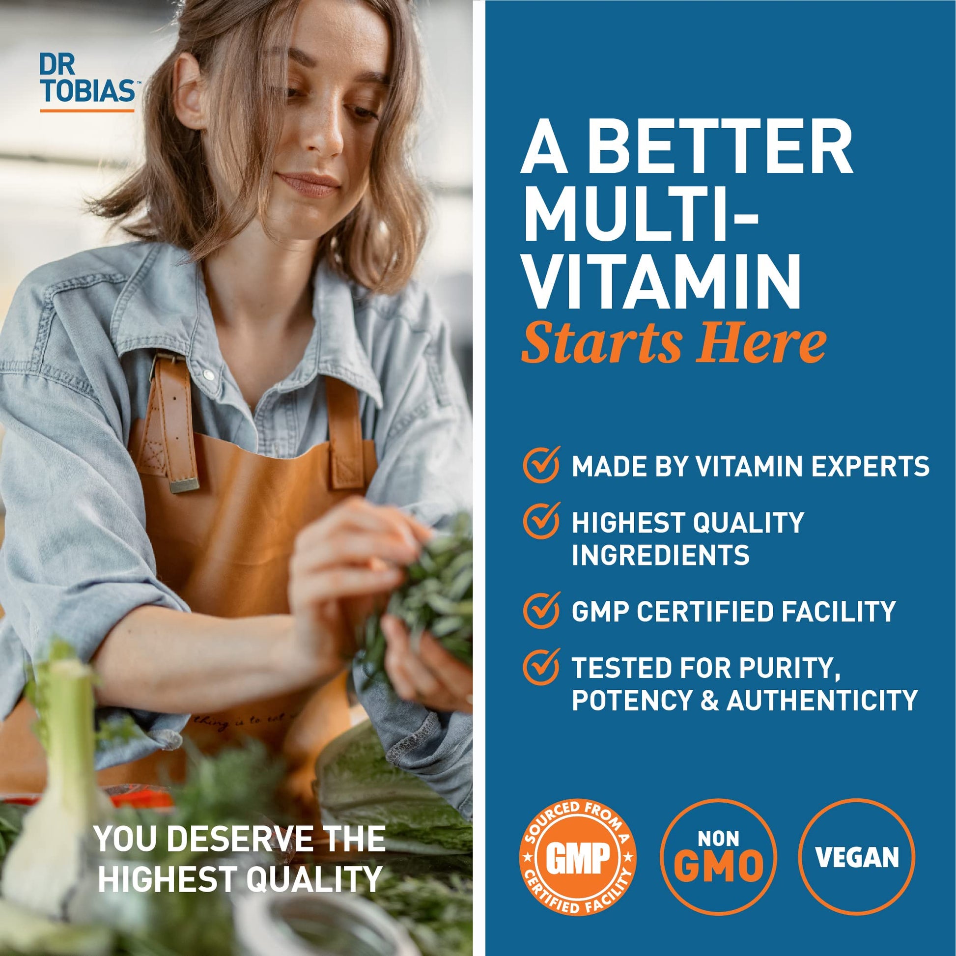 Dr. Tobias Adult Multivitamin for Women & Men, Energy & Immune Support from 42 Fruits Dr. TobiasBuy Supplements Australia