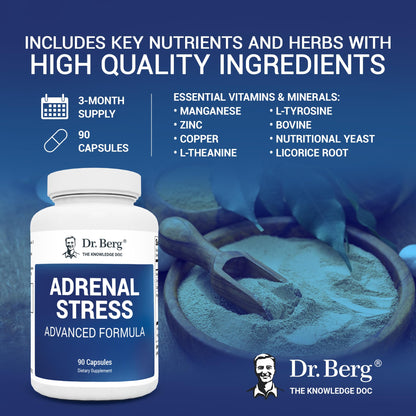 Dr. Berg’s Adrenal Stress Advanced Formula - Adrenal Support Supplements for Stress Dr. Berg NutritionalsBuy Supplements Australia