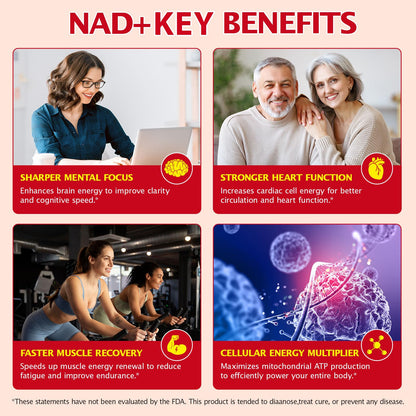NAD+ Supplement 1000mg Liquid Packets 21pcs, Nicotinamide Riboside Resveratrol, NAD Supplements for Women Men, Anti-Aging, Repairs Cells, Support Natural Vitality NyloriaineBuy Supplements Australia