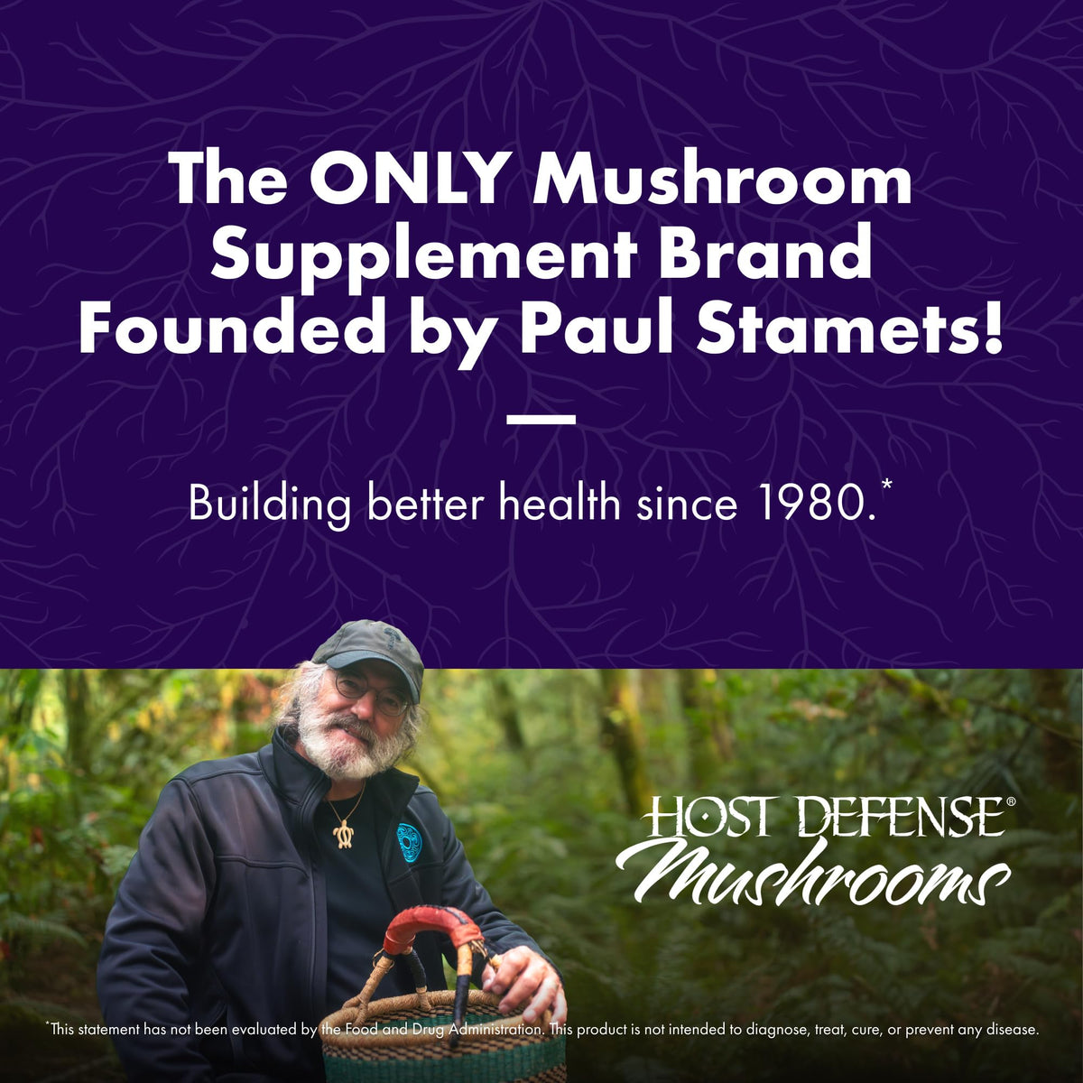 Host Defense MycoBotanicals Brain* Capsules - Brain Support Supplement with Lion's Mane, Reishi & Cordyceps Mushroom - Herbal Supplement for Memory & Focus Support - 60 Capsules Host DefenseBuy Supplements Australia
