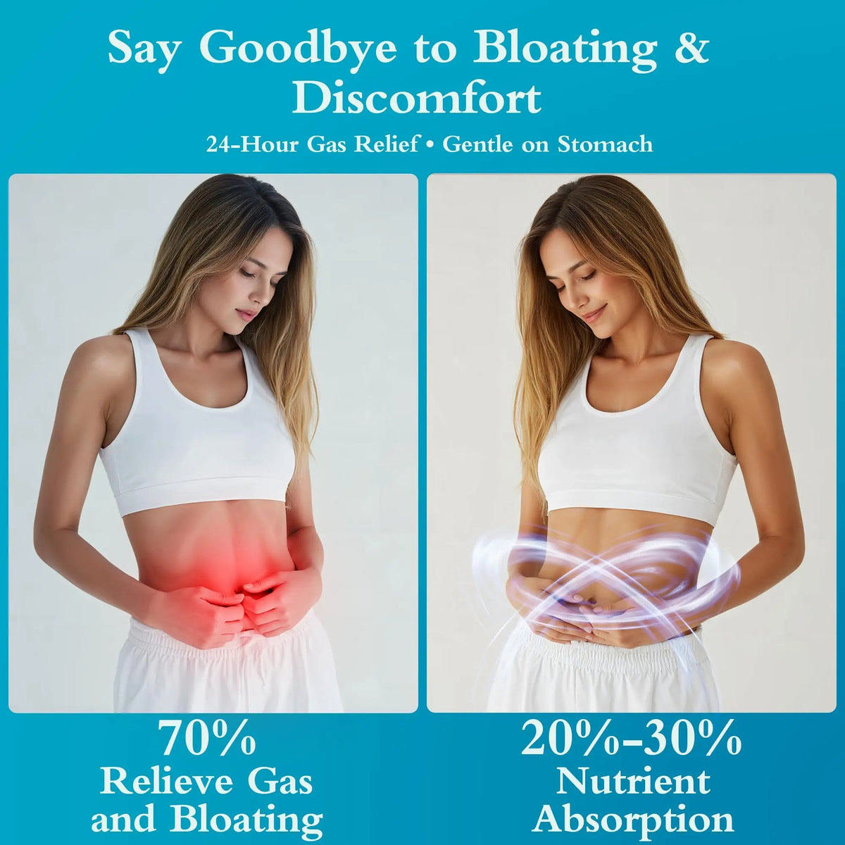 Teelne Probiotics 80 Billion CFU - 10 strains, Prebiotic+ Probiotics Support Digestive & Gut Health, Bloating & Constipation Relief, 30 Capsules (30-Day Supply) Teelne buy supplements Au