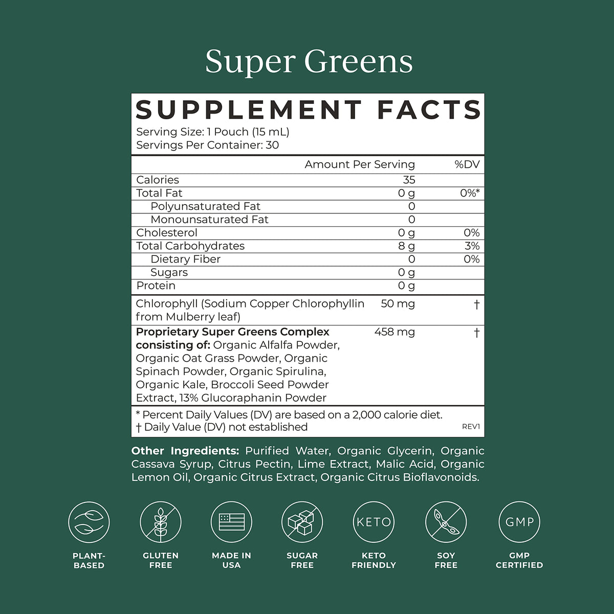 CYMBIOTIKA Super Greens Supplement with Chlorophyll, Spirulina, Daily Vegan Superfood Packets for Digestive Gut Health, Detox, Energy and Immune Support, Citrus Lime Flavor, 15 mL Pouches, 30 Pack CYMBIOTIKABuy Supplements Australia