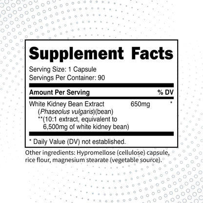 Type Zero Clean White Kidney Bean Capsules (6,500 MG Equivalent Per Serving, 90 Count) - Non-GMO, Gluten Free Type ZeroBuy Supplements Australia