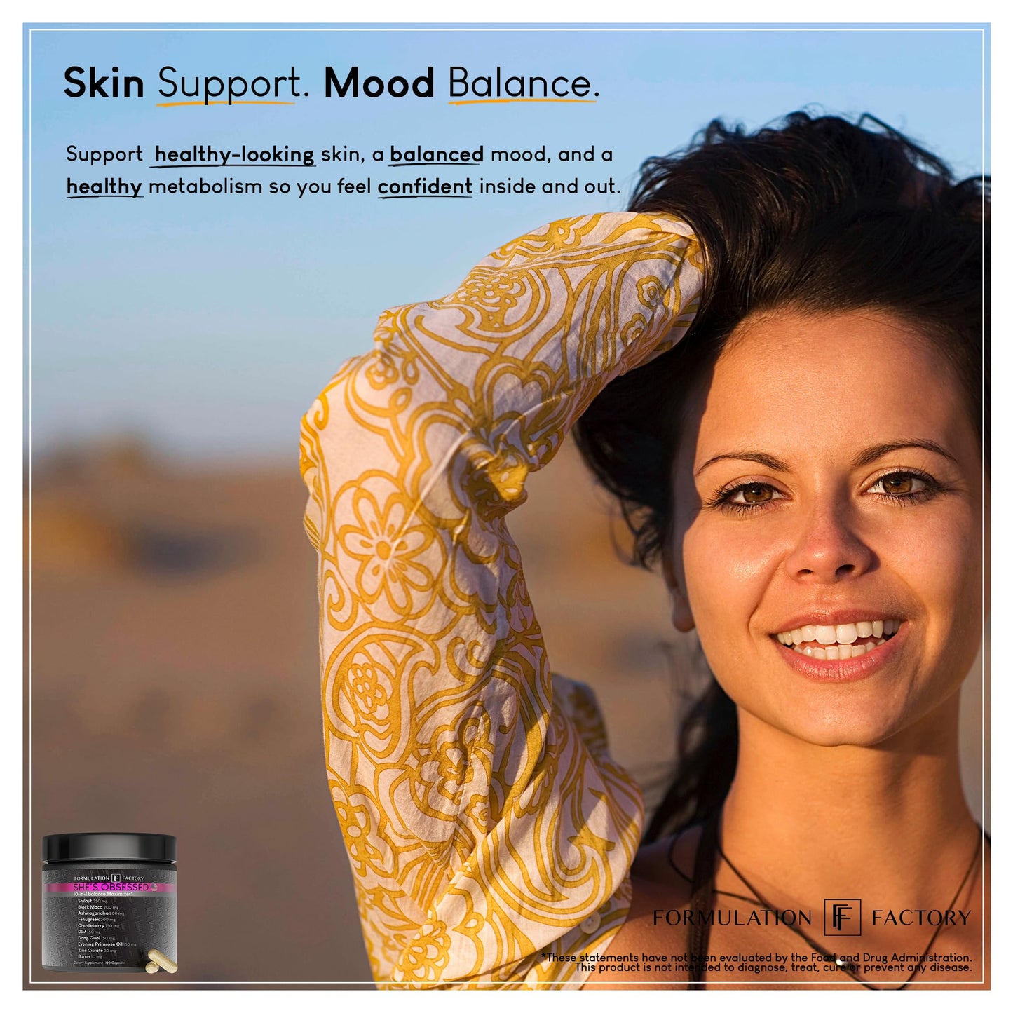 Formulation Factory She's Obsessed: 10-in-1 Hormone Balance Maximizer with Shilajit, Maca, Ashwagandha, DIM, Dong Quai, Zinc & More for Vitality & Balance – 120 Capsules 2 Months Formulation FactoryBuy Supplements Australia