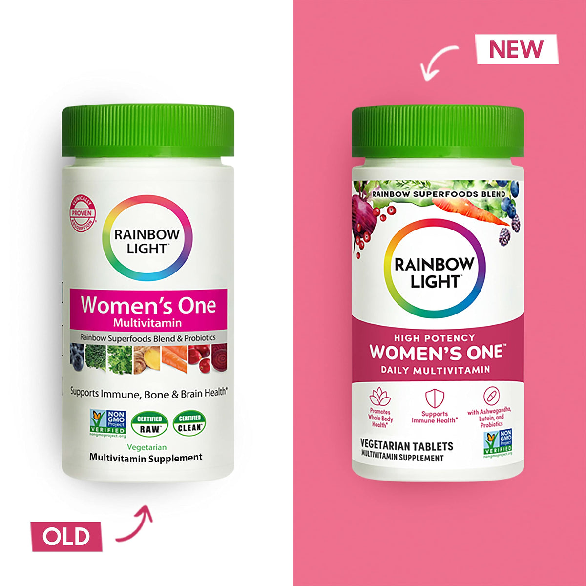 Rainbow Light Womens One High-Potency Daily Multivitamin, Womens Multivitamin Rainbow LightBuy Supplements Australia