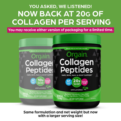 Orgain Collagen Peptides Unflavoured 454 g OrgainBuy Supplements Australia