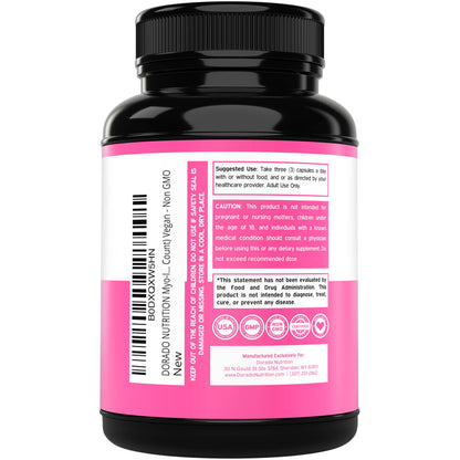 Myo-Inositol & D-Chiro Inositol Supplement For Women (90 Capsules, 40:1 Ratio Myo Inositol) Hormone Balance for Women - 10 in 1 Formula - Third Party Tested, Vegan Safe & USA Made - (90 Count) DORADO NUTRITIONBuy Supplements Australia