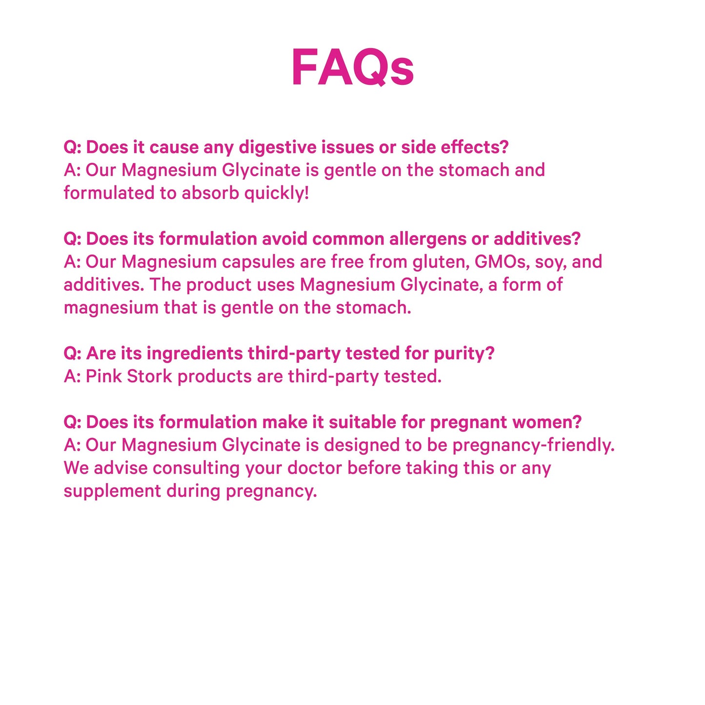 Pink Stork Magnesium Glycinate with Vitamin D - Magnesium Supplement for Women to Support Natural Calm, Mood, and Sleep - Hormone Balance for Women - 60 Capsules, Berry Essence, 1 Month Supply Pink StorkBuy Supplements Australia