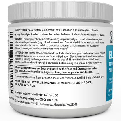 Dr. Berg Hydration Keto Electrolyte Powder - Enhanced w/ 1,000mg of Potassium Dr. Berg NutritionalsBuy Supplements Australia