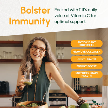 ForestLeaf Liposomal Vitamin C 1400mg Capsules | High Dose Vitamin C Liposomal Supplement w Coconut Oil Fatty Acids | Fast Absorption | Immune Support, Antioxidant,