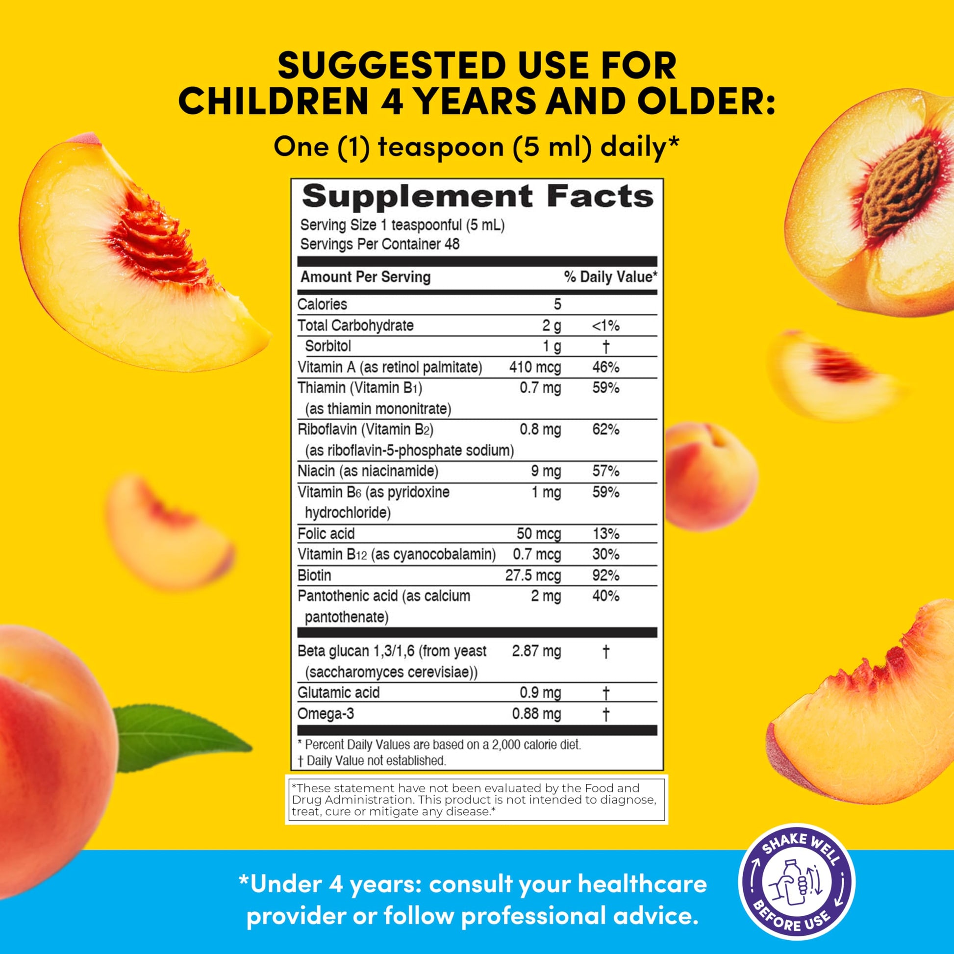 GirafKids Multivitamin Syrup + Super Vitamins Liquid Bundle for Kids Ages 4+ | Omega-3, Beta Glucan, Royal Jelly & Propolis | PHARMADELBuy Supplements Australia