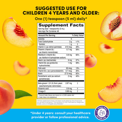 GirafKids Multivitamin Syrup + Super Vitamins Liquid Bundle for Kids Ages 4+ | Omega-3, Beta Glucan, Royal Jelly & Propolis | PHARMADELBuy Supplements Australia