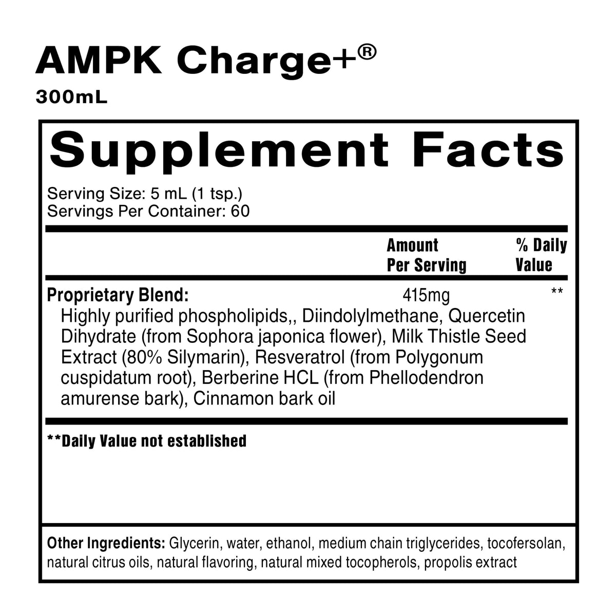 Quicksilver Scientific AMPK Charge+ - Support The Benefits of Intermittent Fasting, Carb Restrictive + Keto Protocols - Promotes Energy Production, Fat Breakdown + Healthy Aging (10.14oz / 300ml) Quicksilver ScientificBuy Supplements Australia