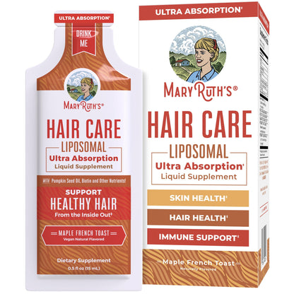 MaryRuth Organics Hair Growth Vitamins, Sugar & Gluten Free, Liquid Hair Vitamins with Vitamin D3, Vitamin E Biotin Hyaluronic Acid, Selenium for Hair & Skin Care Vegan, Non-GMO, 14-0.5 Fl Oz Pouches MARYRUTH'SBuy Supplements Australia