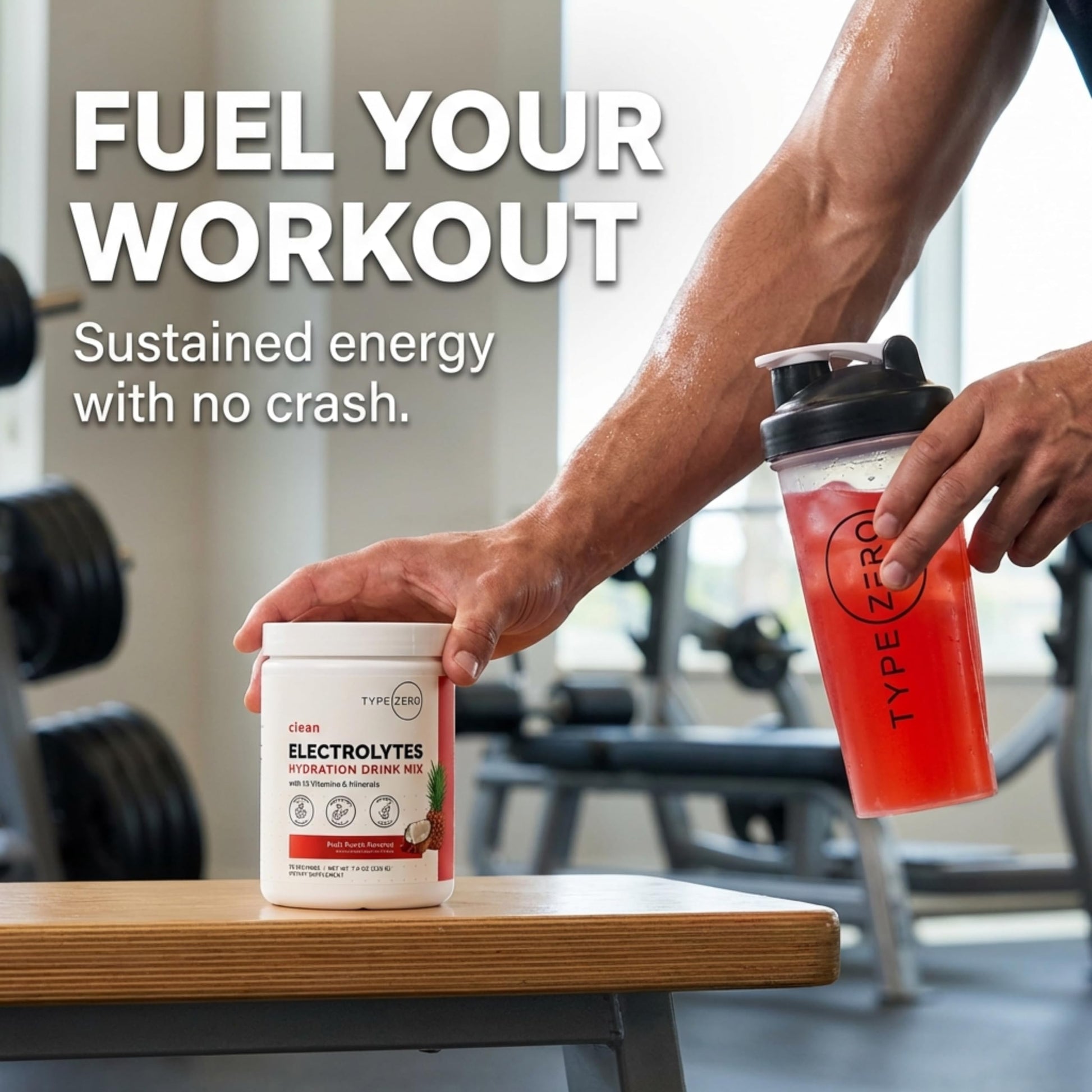 Type Zero Clean Electrolytes Hydration Powder Drink Mix + 14 Essential Vitamins & Minerals - Sugar Free, Zero Artificial Ingredients - Fruit Punch, 50 Servings Type ZeroBuy Supplements Australia