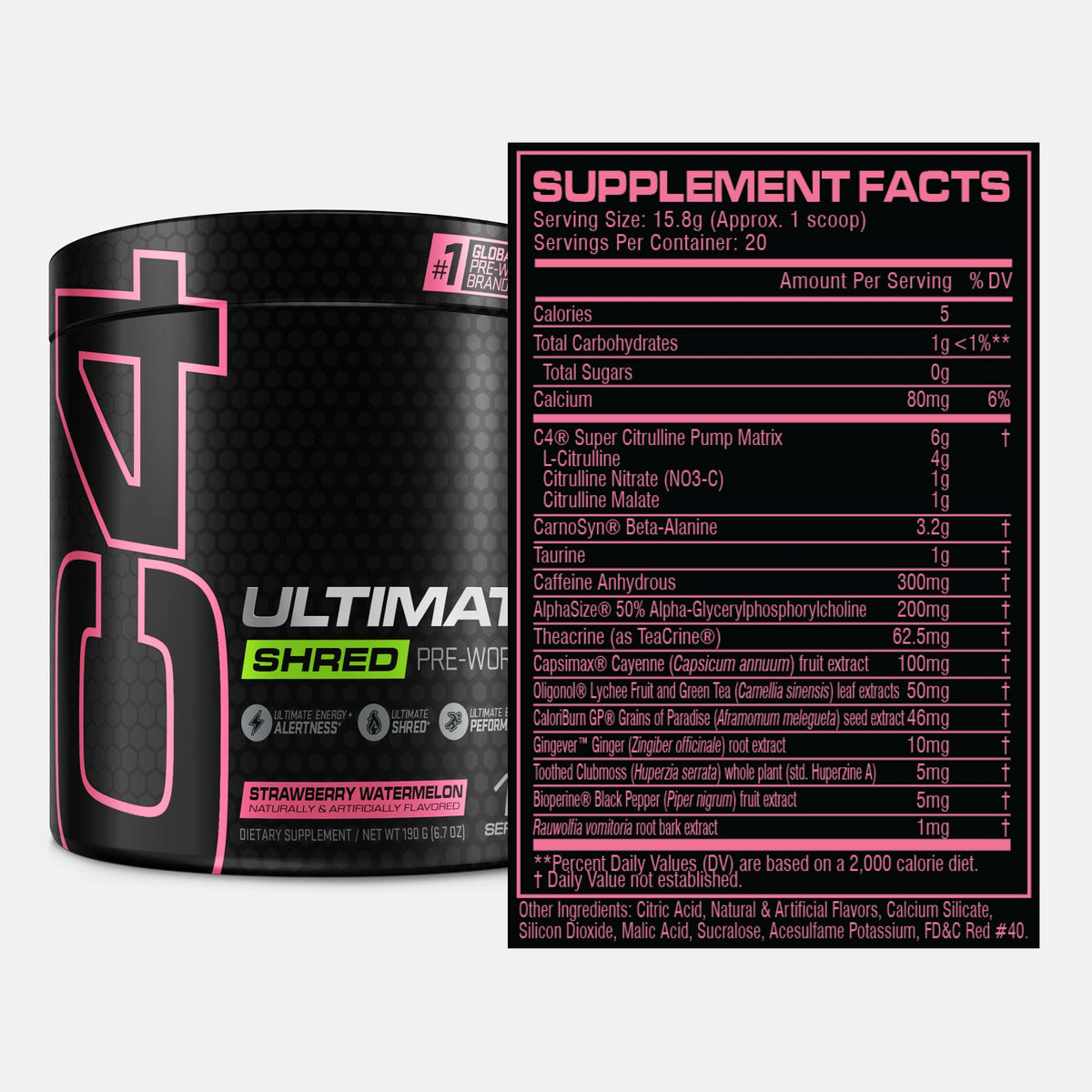 Cellucor C4 Ultimate Shred Pre Workout Powder, Fat Burner for Men & Women, Weight Loss CellucorBuy Supplements Australia