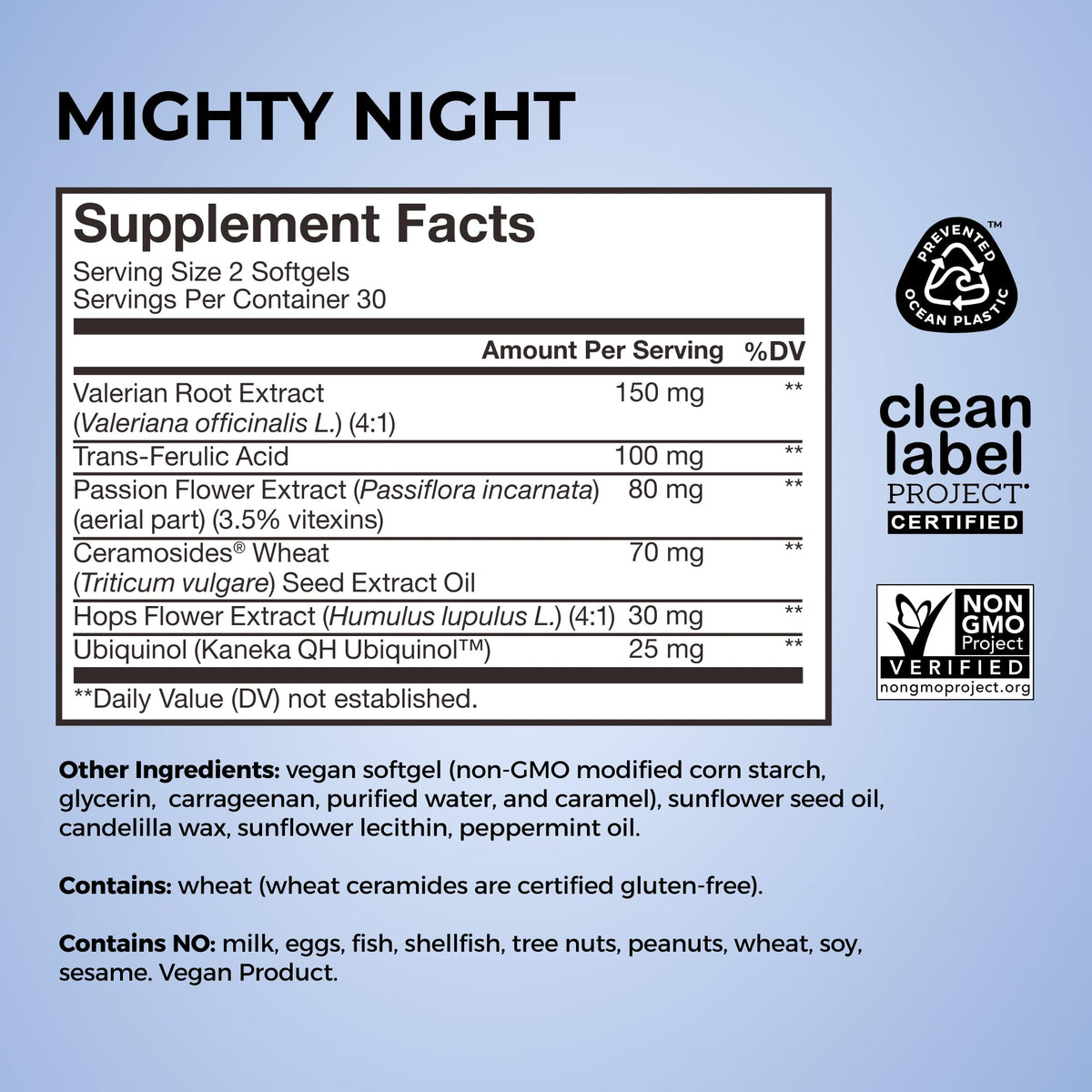 HUM Mighty Night Nighttime Sleep Supplement for Skin Care, CoQ10, Valerian Root & Ferulic Acid to Support Cell Turnover, Skin Vitamins for Women and Men, Overnight Beauty Vitamins, 60 Vegan Softgels HUMBuy Supplements Australia