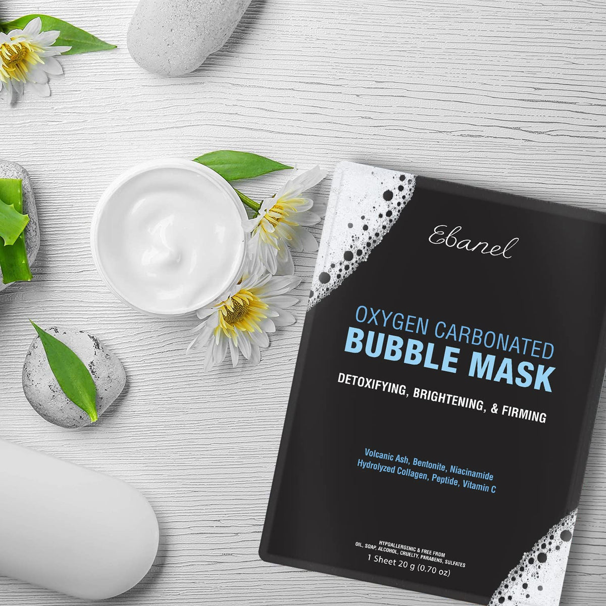 Ebanel Bundle of 10 Pack Bubble Clay Masks, and Exfoliating Face Scrub Peeling Gel Mild 4.12 Oz Ebanel buy supplements Au