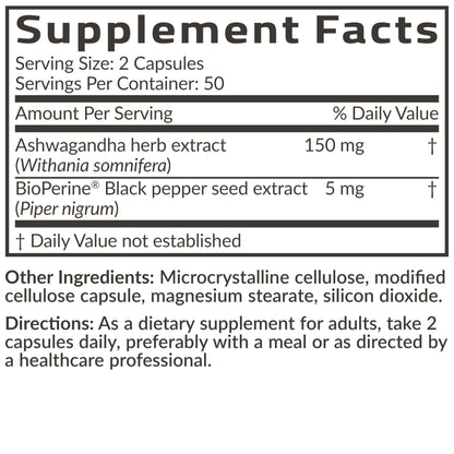 Futurebiotics Ashwagandha Extra Strength Stress & Mood Support with BioPerine - Non GMO Formula, 100 Vegetarian Capsules FuturebioticsBuy Supplements Australia