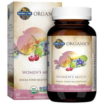 Garden of Life Organics Organic Multivitamin for Women - Womens Multi with Vitamin C, D, Folate, B6, B12, Biotin, Iron Garden of LifeBuy Supplements Australia