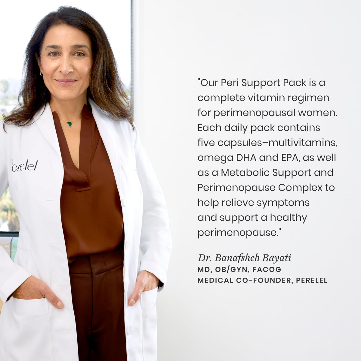 Perelel Peri Support Pack, Perimenopause Vitamins for Women, for Womens Nutrition Support & Overall Wellness, Soy & Gluten Free, Non GMO, 30 Daily Pill Packs PerelelBuy Supplements Australia
