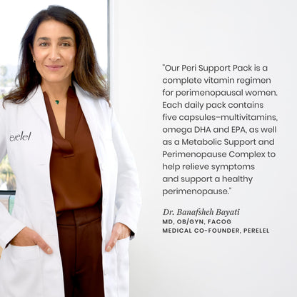 Perelel Peri Support Pack, Perimenopause Vitamins for Women, for Womens Nutrition Support & Overall Wellness, Soy & Gluten Free, Non GMO, 30 Daily Pill Packs PerelelBuy Supplements Australia