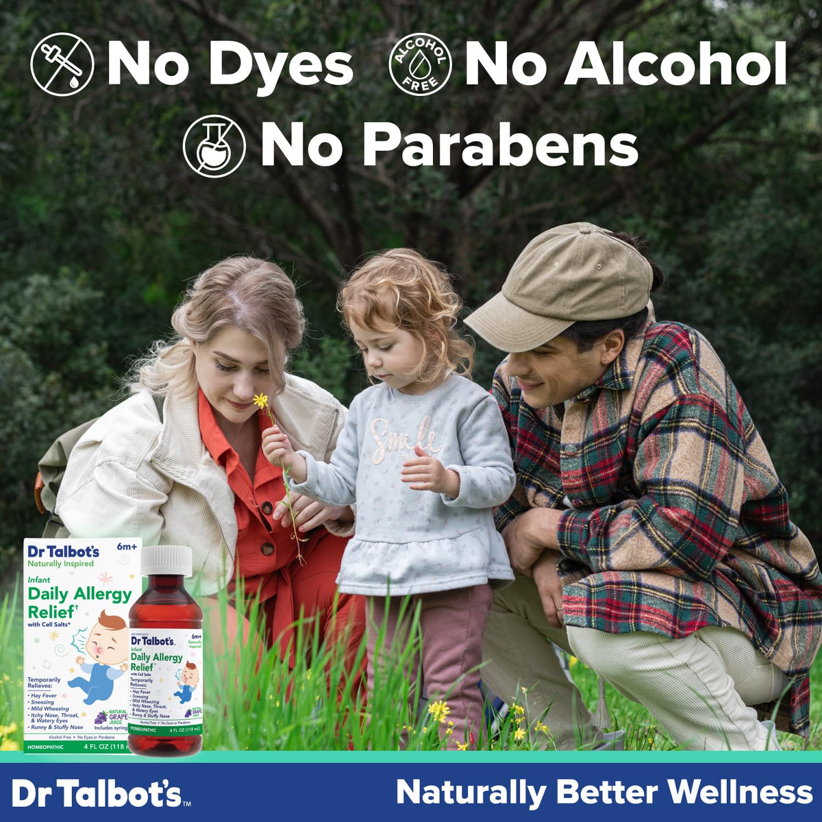 Dr. Talbot's Infant Daily Allergy Relief Liquid Medicine, Naturally Inspired for Babies, Includes Syringe, Grape Juice Flavor, Purple, 4 Fl Oz Dr. Talbot's buy supplements Au