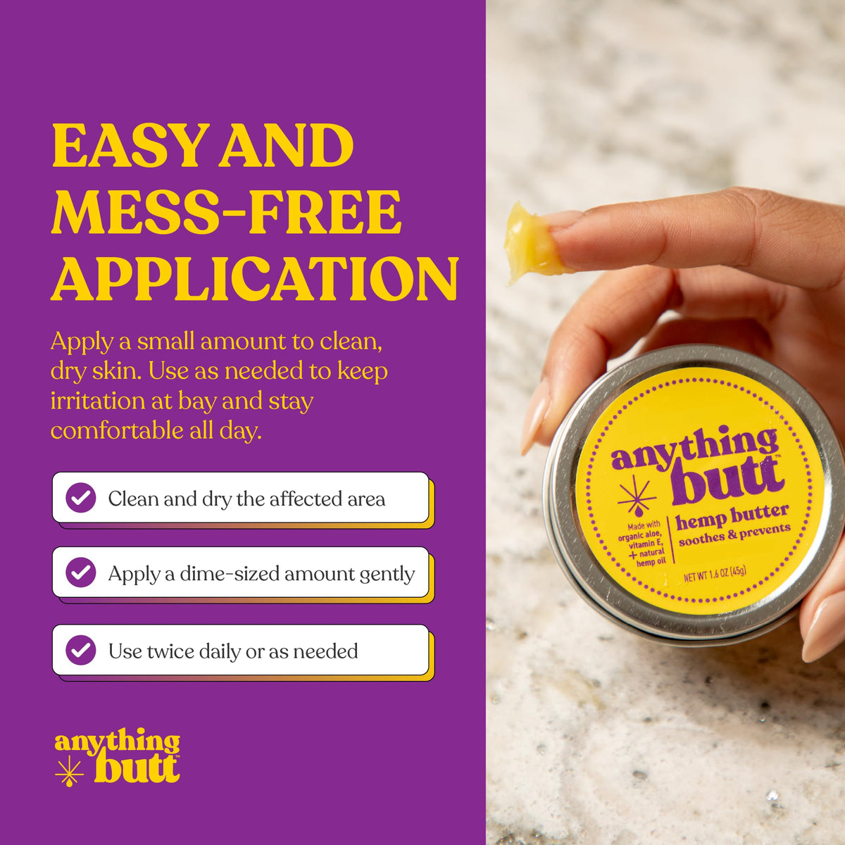 All-Natural Hemorrhoid Cream, Herbal Balm, Soothes Itching & Discomfort - Itch Hemorrhoid Soother Moisturizes for Itching, Rashes, Dryness, and Chafing Anything ButtBuy Supplements Australia