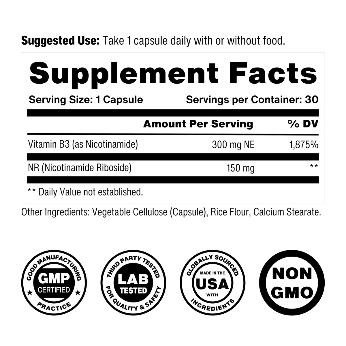 Celly NAD Booster | Longevity Supplement for Healthy Aging with NR (Nicotinamide Riboside) and Nicotinamide | Promotes Cell Function & Vitality | Non-GMO & 3rd Party Tested CellyBuy Supplements Australia